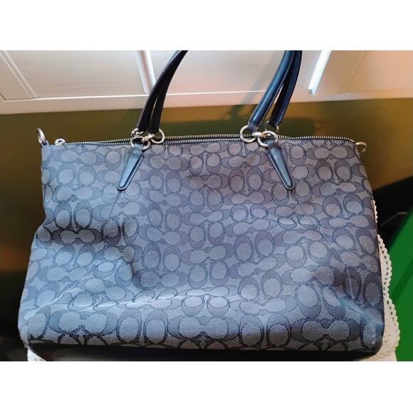 Coach Canvas Leather Shoulder Bag Kelsey Handbag - Picture 8 of 11